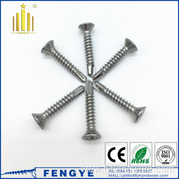 ss410 Phillip CSK Head Self Drilling Window Screws